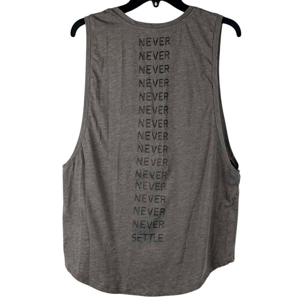 Fabletics Gray Janis Tank II SlubβKnit "Never" Muscle Tank XL